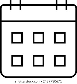 Calendar icon symbol vector image