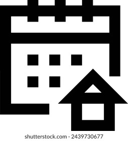 Símbolo de icono de calendario imagen vectorial