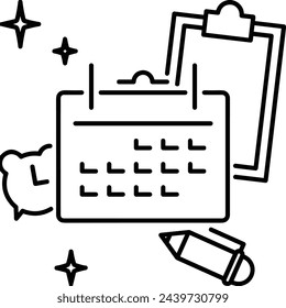 Calendar icon symbol vector image