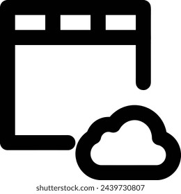 Calendar icon symbol vector image