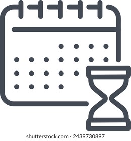 Calendar icon symbol vector image