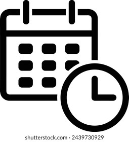 Calendar icon symbol vector image