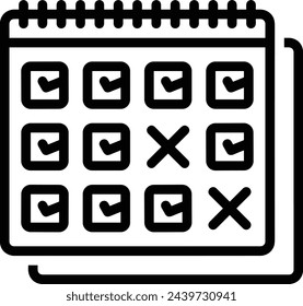 Calendar icon symbol vector image