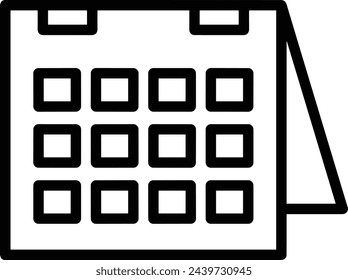 Símbolo de icono de calendario imagen vectorial