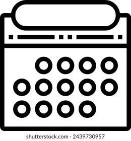 Vektorgrafik des Kalendersymbol