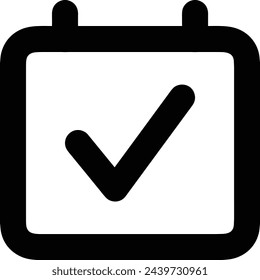 Símbolo de icono de calendario imagen vectorial