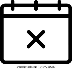 Símbolo de icono de calendario imagen vectorial