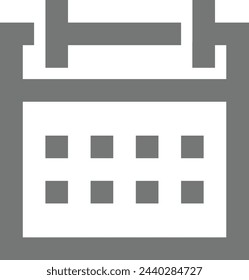 Símbolo de icono de calendario imagen vectorial