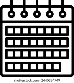 Vektorgrafik des Kalendersymbol