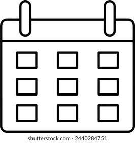 Calendar icon symbol vector image