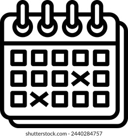 Vektorgrafik des Kalendersymbol