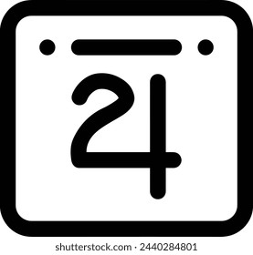 Símbolo de icono de calendario imagen vectorial