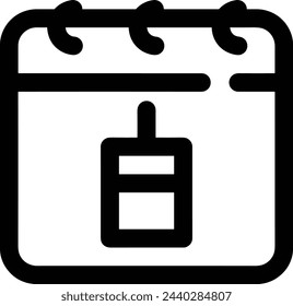 Calendar icon symbol vector image