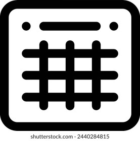 Calendar icon symbol vector image