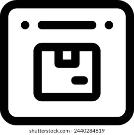 Símbolo de icono de calendario imagen vectorial