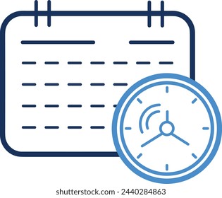 Símbolo de icono de calendario imagen vectorial