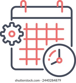 Calendar icon symbol vector image