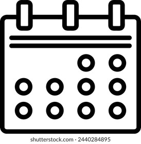 Calendar icon symbol vector image