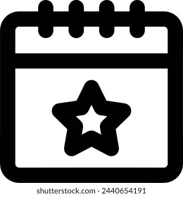 Símbolo de icono de calendario imagen vectorial