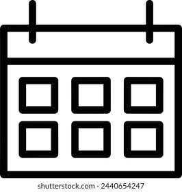 Símbolo de icono de calendario imagen vectorial
