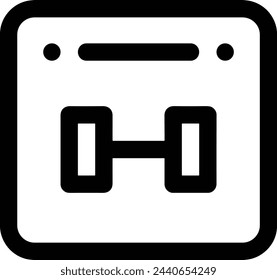 Calendar icon symbol vector image