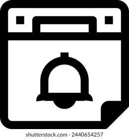 Símbolo de icono de calendario imagen vectorial