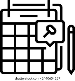 Calendar icon symbol vector image