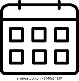 Calendar icon symbol vector image