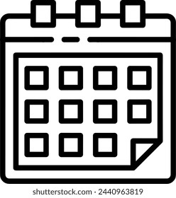 Calendar icon symbol vector image
