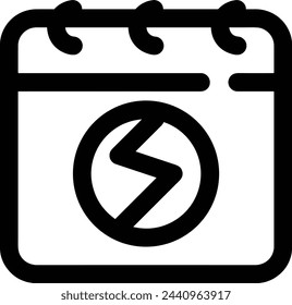 Símbolo de icono de calendario imagen vectorial