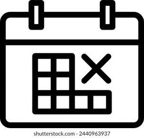 Calendar icon symbol vector image