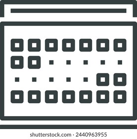 Calendar icon symbol vector image