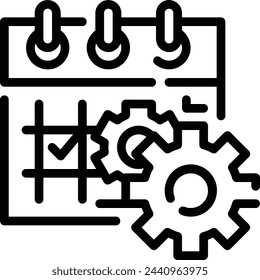 Símbolo de icono de calendario imagen vectorial
