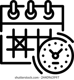 Calendar icon symbol vector image