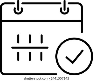 Calendar icon symbol vector image