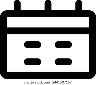 Calendar icon symbol vector image