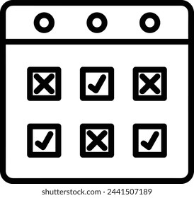 Vektorgrafik des Kalendersymbol