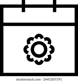 Calendar icon symbol vector image