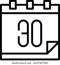 Símbolo de icono de calendario imagen vectorial