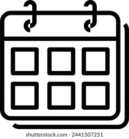 Calendar icon symbol vector image