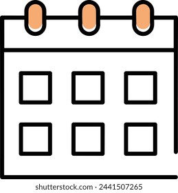 Calendar icon symbol vector image