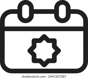 Calendar icon symbol vector image