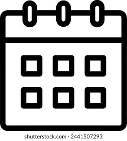 Calendar icon symbol vector image