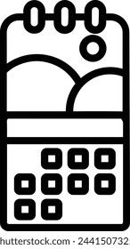 Calendar icon symbol vector image