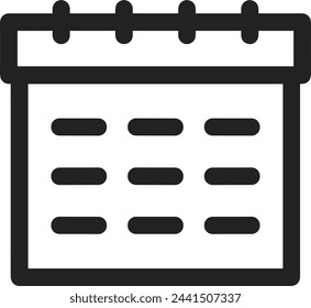 Calendar icon symbol vector image