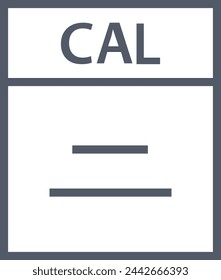 Calendar icon symbol vector image