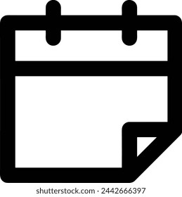 Símbolo de icono de calendario imagen vectorial