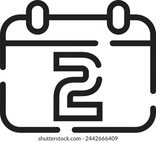 Calendar icon symbol vector image