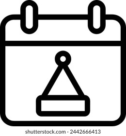 Calendar icon symbol vector image