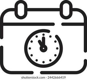 Calendar icon symbol vector image